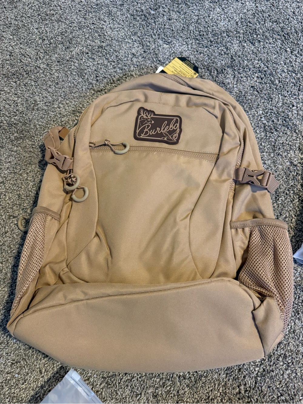 BURLEBO Coyote Tan Backpack and Lunchbox